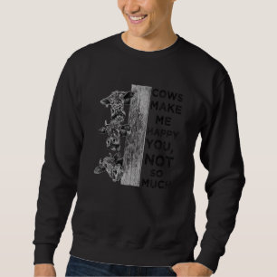 Sweatshirt Vache Cool Pour Hommes Femmes Vacher Vaches Laitiè