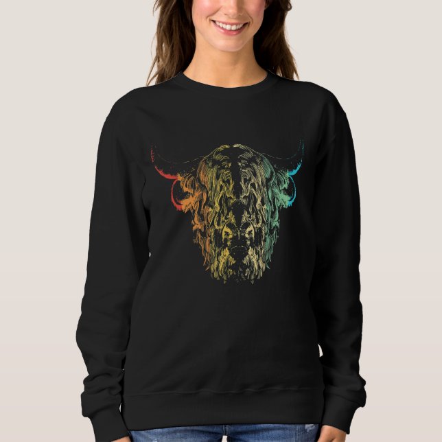Sweatshirt Vache de Highland (Devant)
