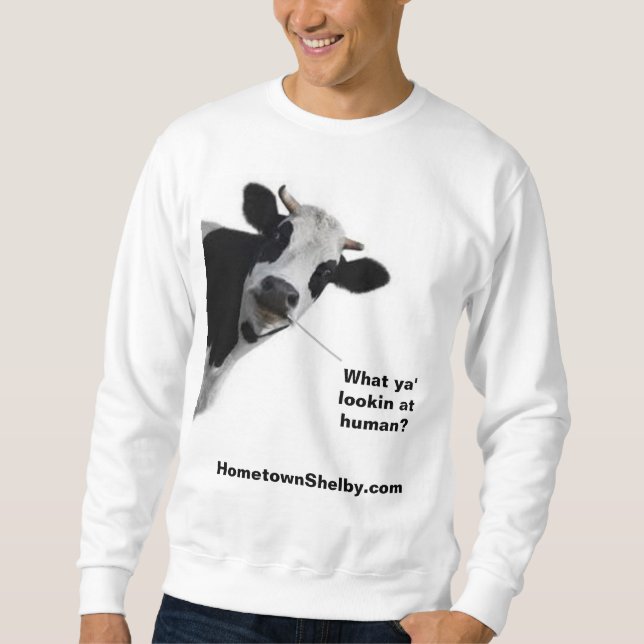 Sweatshirt Vache drôle (Devant)
