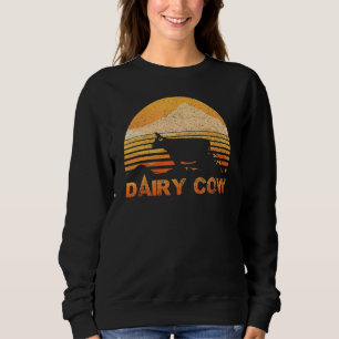 Sweatshirt Vache laitière Vintage Retro
