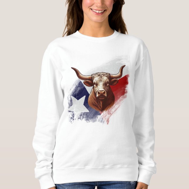 Sweatshirt Vache longhorne du Texas (Devant)