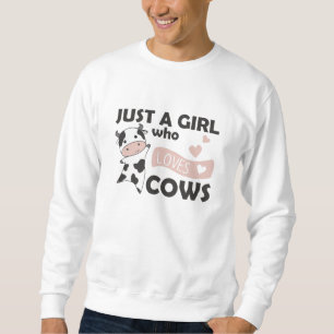 Sweatshirt Vache mignonne Animaux Pour Filles Drôle Calf Amou