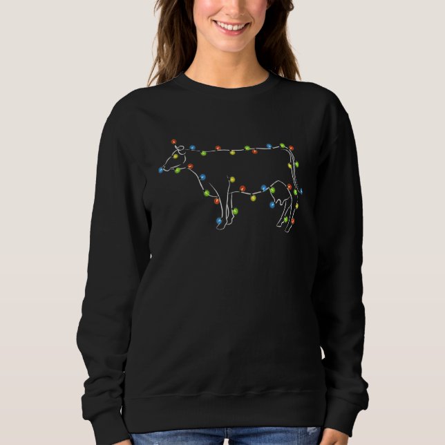 Sweatshirt Vache Noël Vache Noël (Devant)