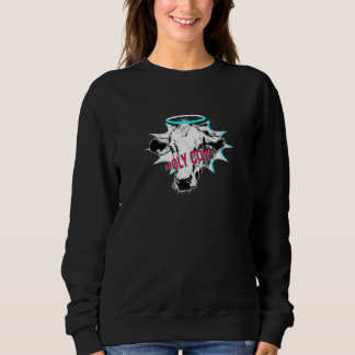 Sweatshirt Vache Sainte Retro Détachée Mignonne Vache Sainte
