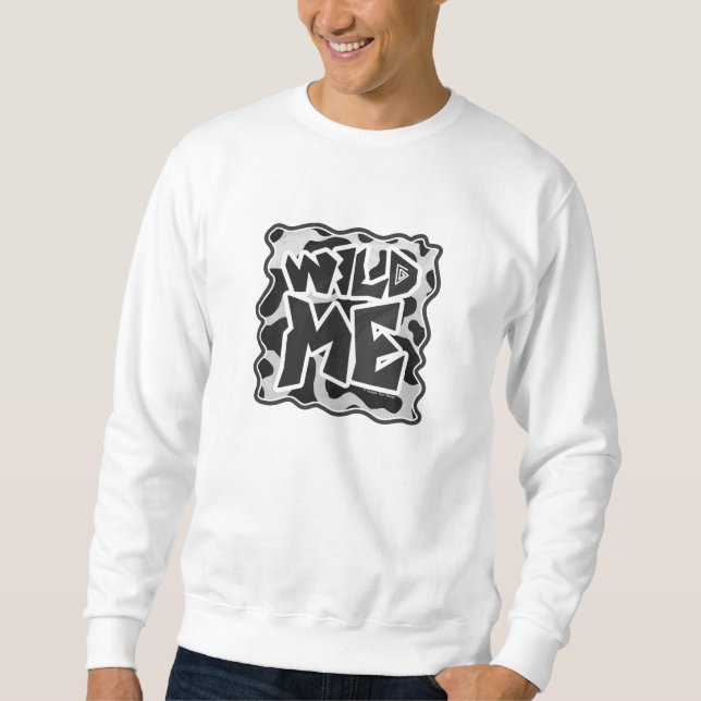 Sweatshirt Vache Wild Me Noir et Blanc (Devant)