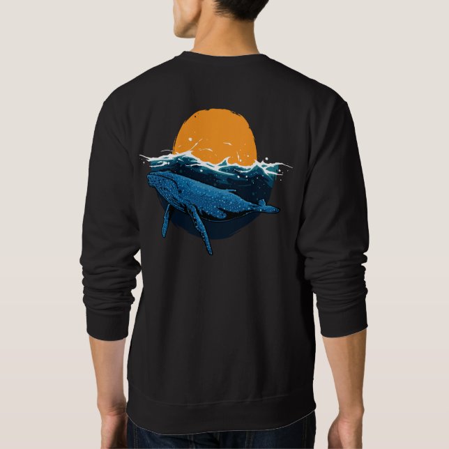 Sweatshirt Vague de baleine (Dos)