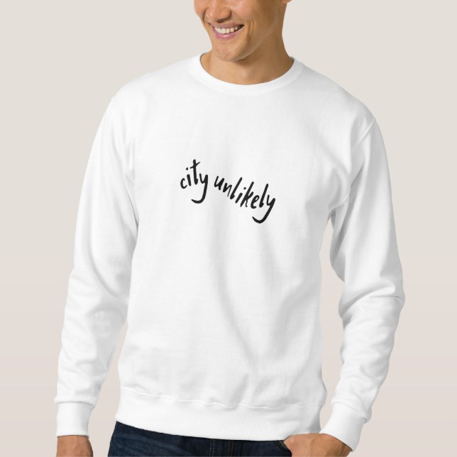 Sweatshirt Vague improbable de la ville (Devant)