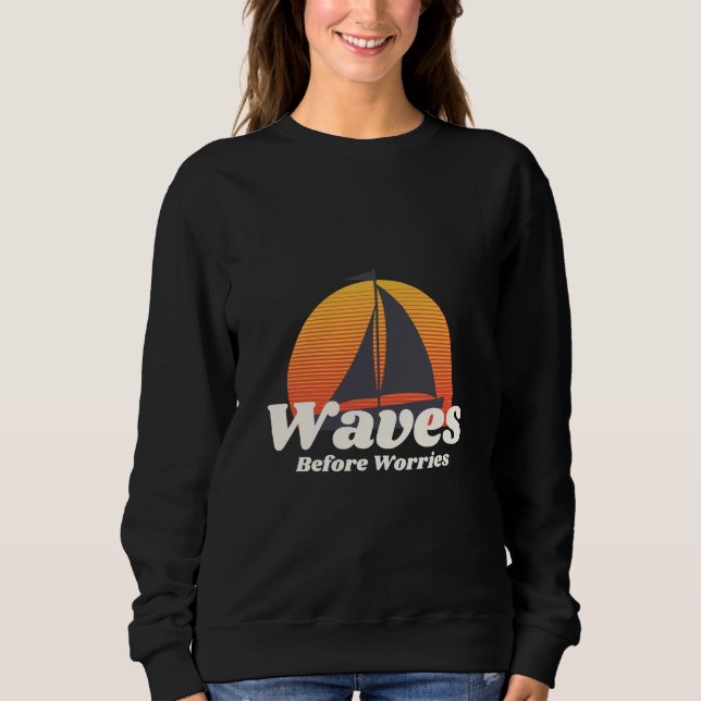 Sweatshirt Vagues avant inquiétudes (Devant)