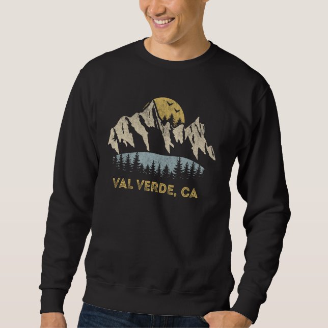 Sweatshirt Val Verde California Mountain Sunset Sunset CA (Devant)