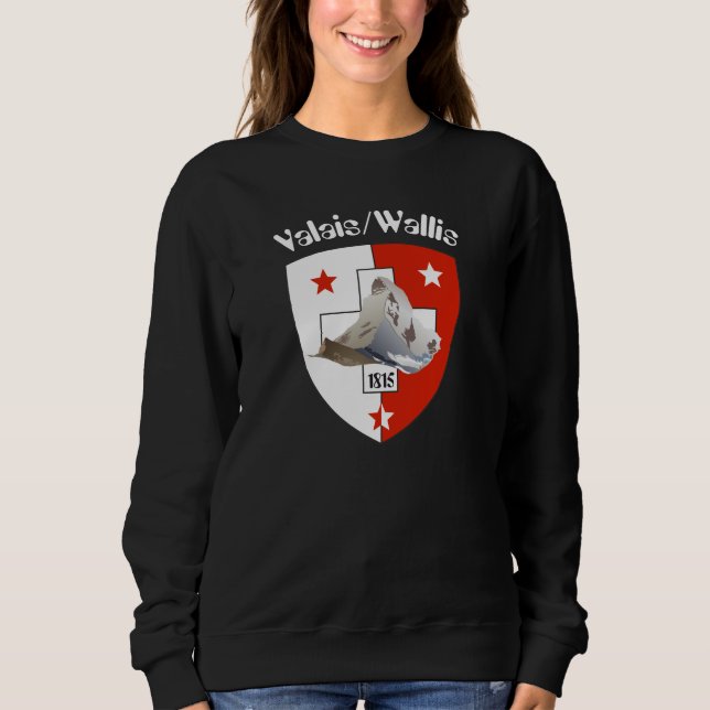 Sweatshirt Valais / T-shirt valaisan Suisse-Suisse (Devant)