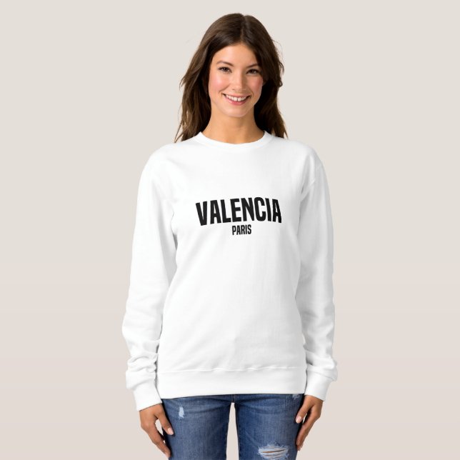 Sweatshirt Valence Paris (Devant entier)