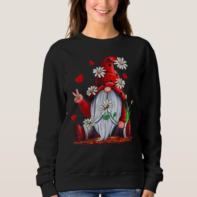 Sweatshirt Valentine Gnome Love Heart Happy Valentines Day Wo (Devant)