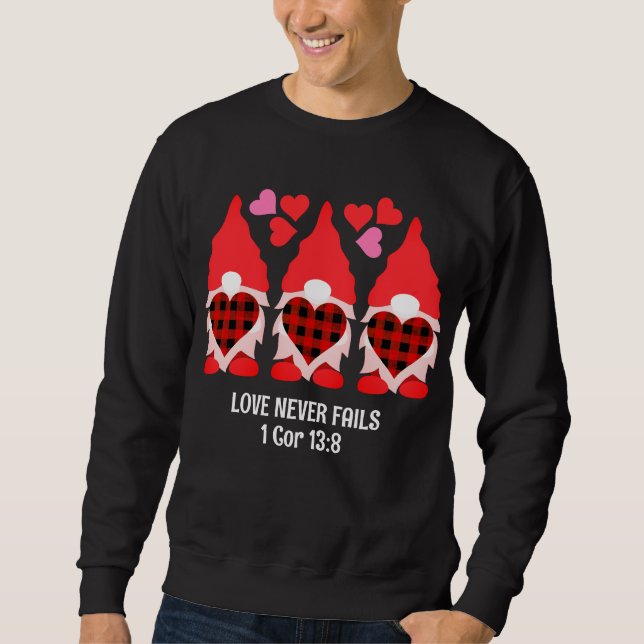 Sweatshirt VALENTINE GNOMES L'amour n'échoue jamais (Devant)