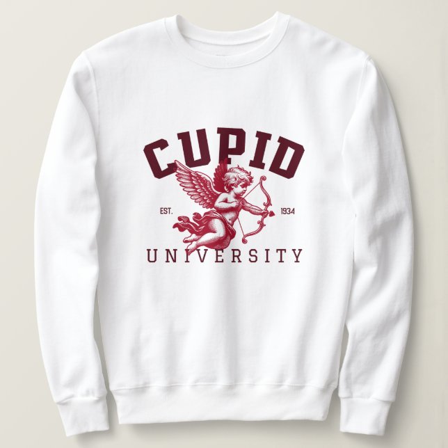 Sweatshirt Valentine's Day - Cupid with arrow (Design devant)