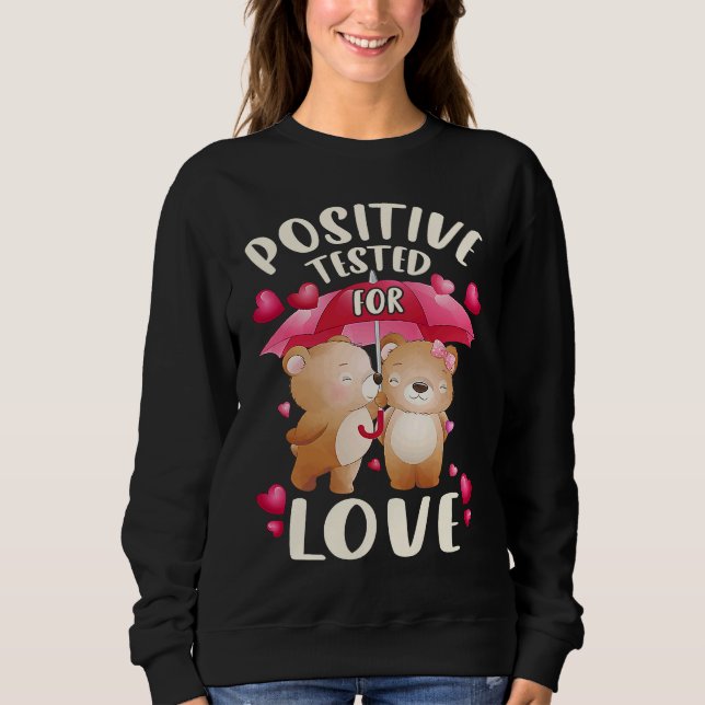 Sweatshirt Valentine's day for couples bear couple with umbre (Devant)