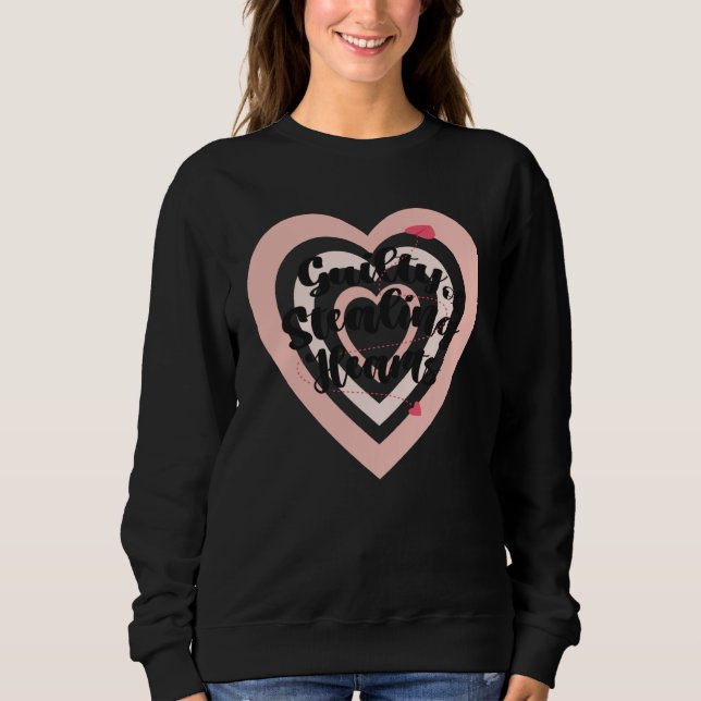 Sweatshirt Valentines Day Guilty of Stealing Hearts (Devant)