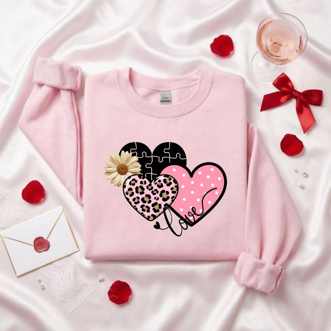 Sweatshirt Valentine's Day heart sweater (Créateur téléchargé)