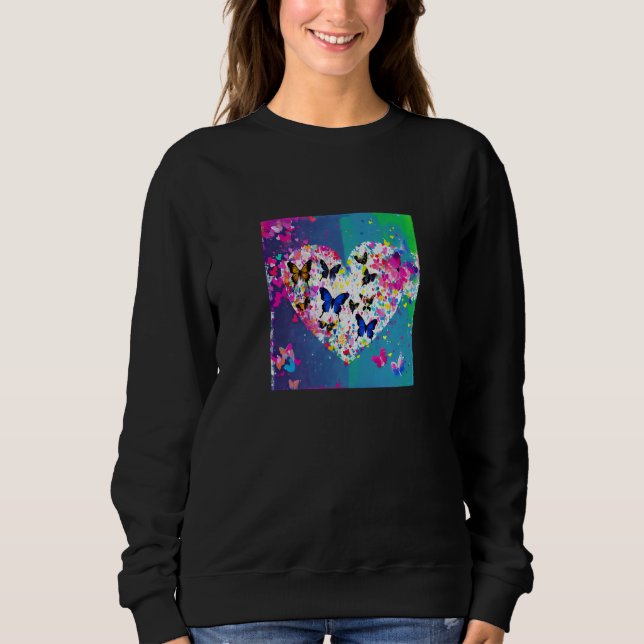Sweatshirt Valentine's Day Love Heart Girlfriend Fiancée Wife (Devant)