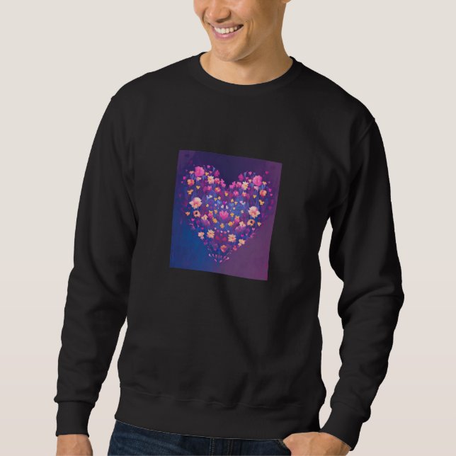 Sweatshirt Valentine's Day Love Heart Girlfriend Fiancée Wife (Devant)