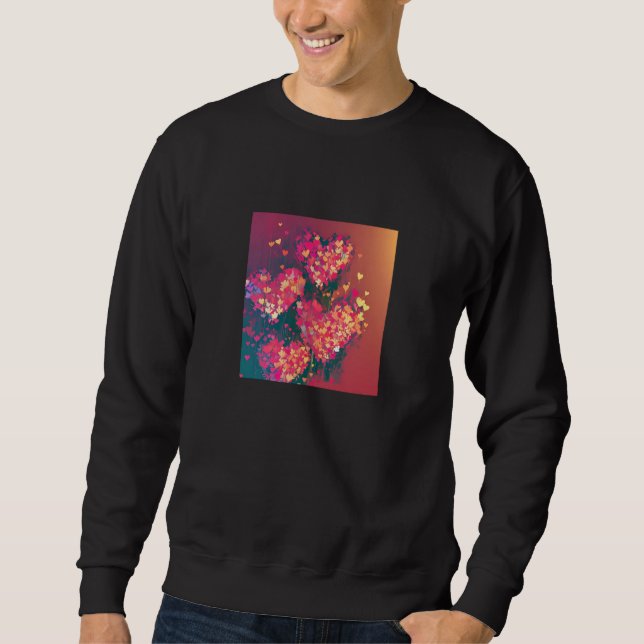 Sweatshirt Valentine's Day Love Heart Girlfriend Fiancée Wife (Devant)