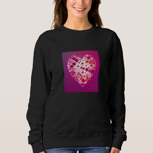 Sweatshirt Valentine's Day Love Heart Girlfriend Fiancée Wife (Devant)