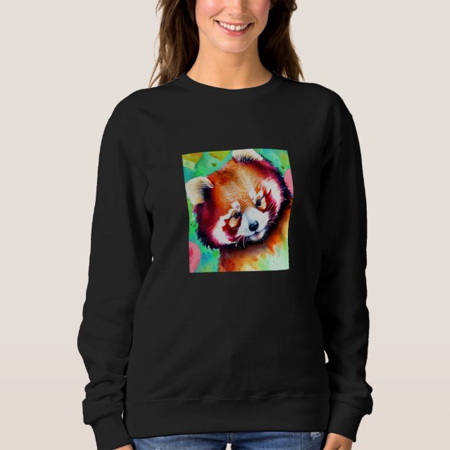 Sweatshirt Valentine's Day Love Heart Red Panda Girlfriend Fi (Devant)