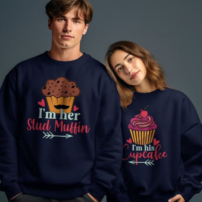 Sweatshirt Valentines Jour Couple Correspondant Drôle Corresp (Créateur téléchargé)