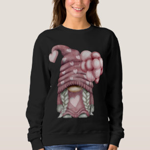 Sweatshirt Valentines roses Jour Ballons mignonne Amour Gnome