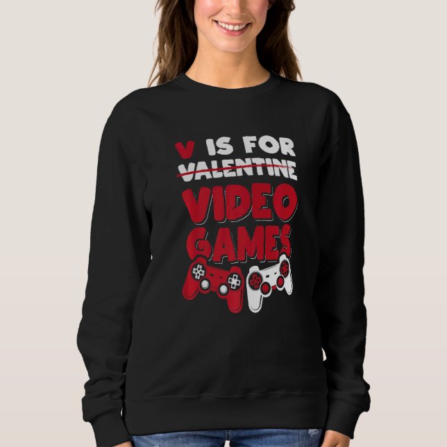 Sweatshirt Valentineu2019s Day Cute Hearts Lover Love Fan (Devant)