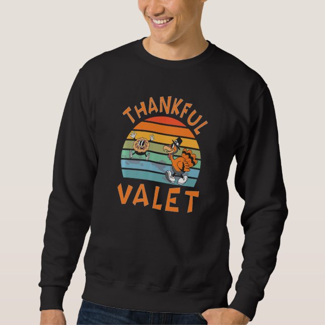 Sweatshirt Valet Job  Thanksgiving (Devant)