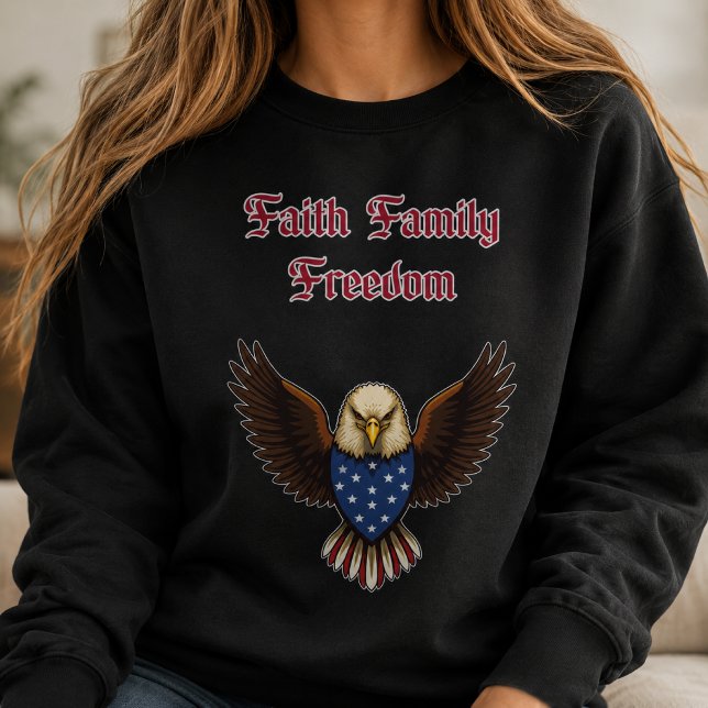 Sweatshirt Valeurs conservatrices américaines de foi, de fami (Créateur téléchargé)