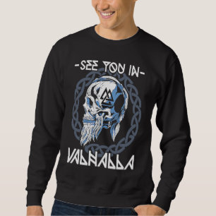 Sweatshirt Valhalla guerrier celtique Viking norvégien Viking