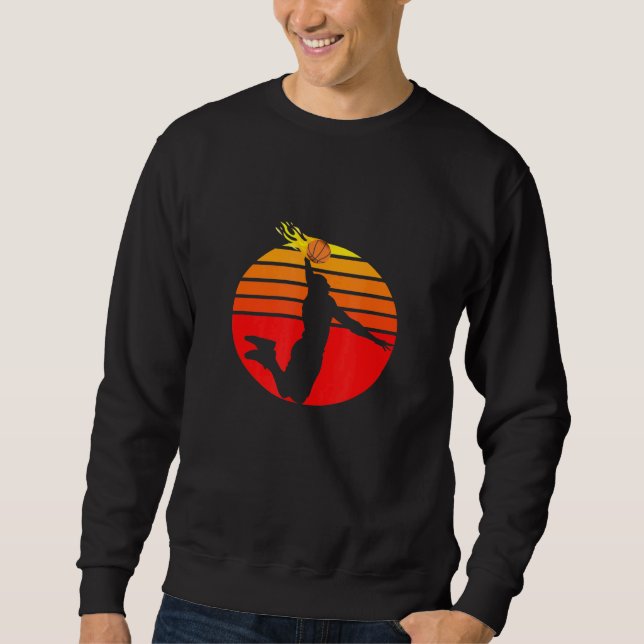 Sweatshirt Vallée Phoenix Sun Basketball Retro Sunset Bas (Devant)