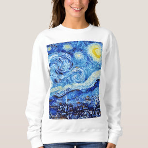 Sweatshirt Van Gogh - La Nuit étoilée - Blancs Noël