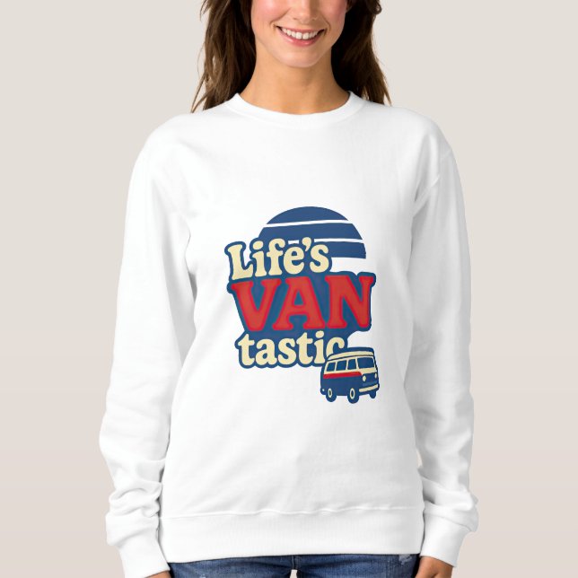 Sweatshirt VANtastic Red Cream Blue Edition (Devant)