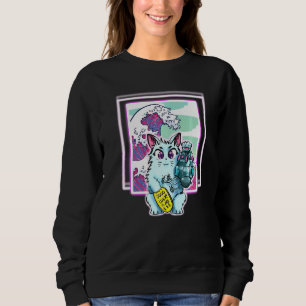 Sweatshirt Vapeur Cat Sci Fi Wave Pour Tous Les Âges