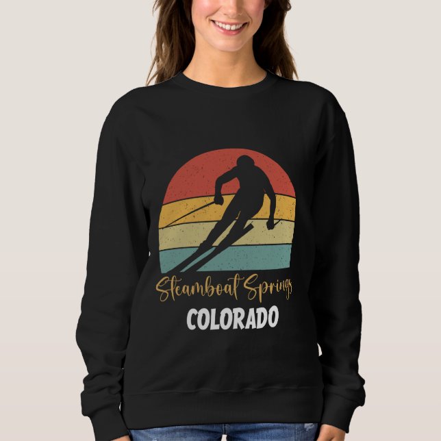 Sweatshirt Vapeur Springs Ski Colorado Funny Snow Ski t (Devant)