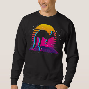 Sweatshirt Vaporwave rétro Kangaroo
