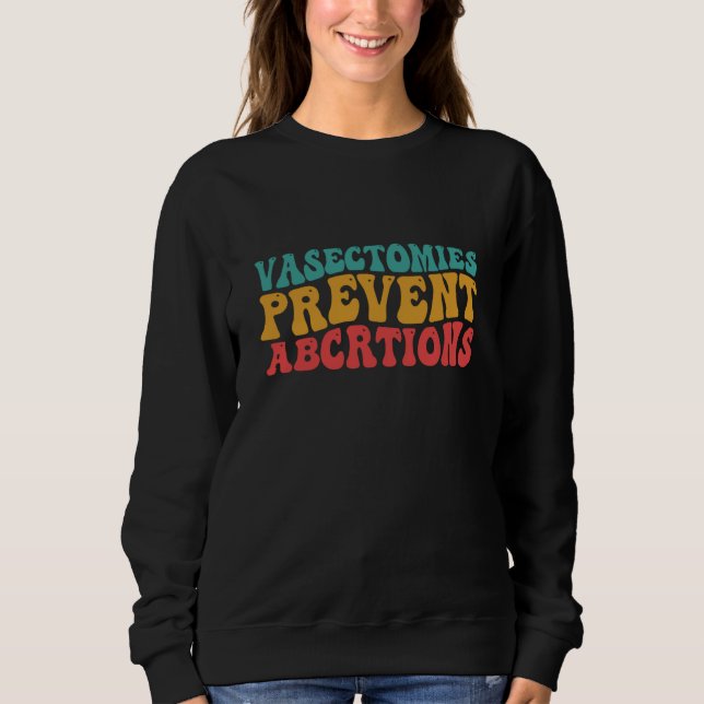 Sweatshirt Vasectomies Hysterectomy Recovery Products Uterus (Devant)