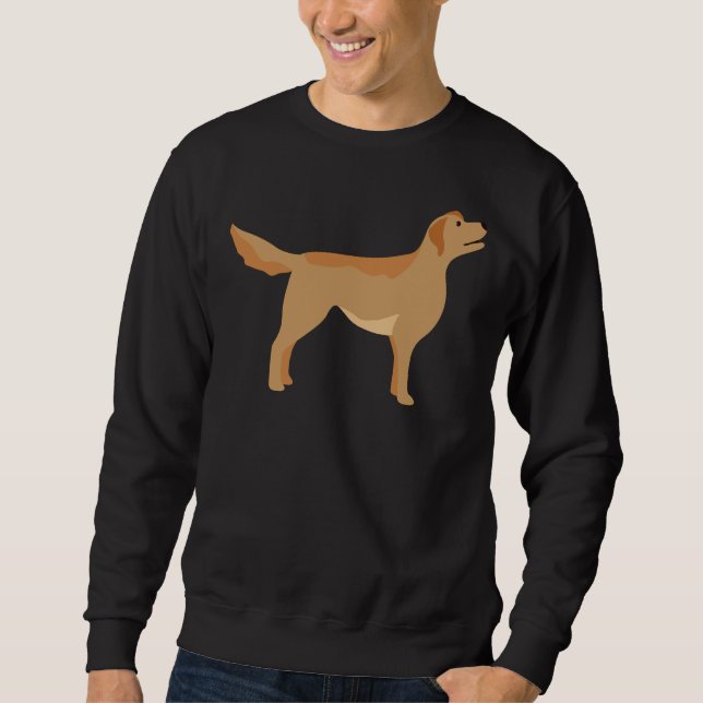 Sweatshirt Vecteur de chiens Labrador Retriever (Devant)