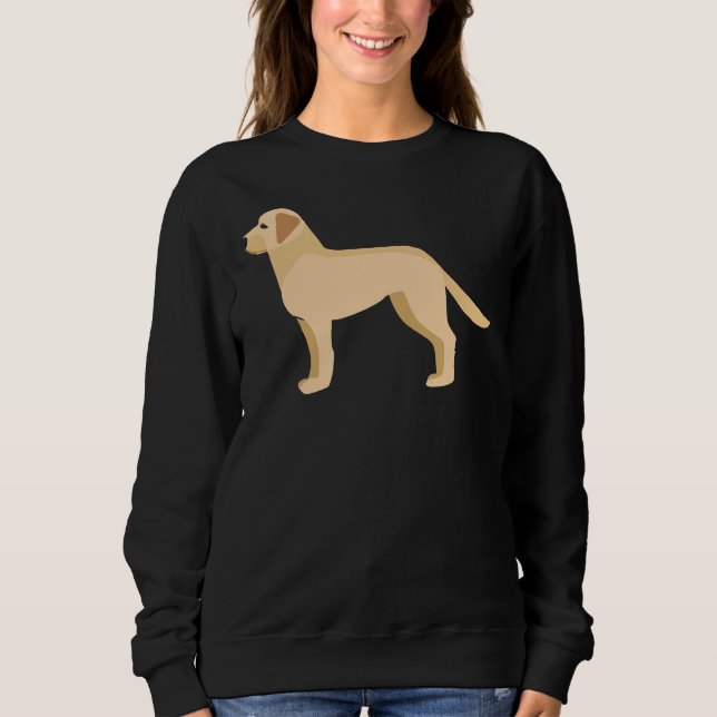 Sweatshirt Vecteur Labrador Retriever actif (Devant)