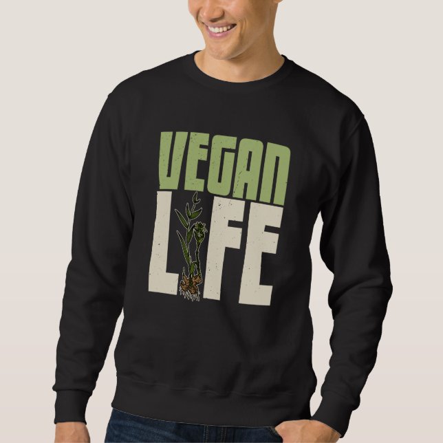Sweatshirt Vegan plants nutrition greens food Salad Food  5 (Devant)