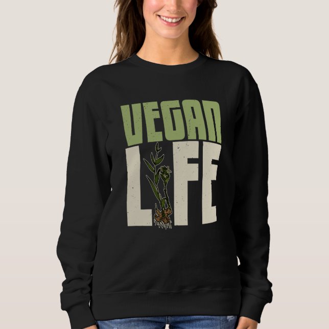 Sweatshirt Vegan plants nutrition greens food Salad Food  5 (Devant)