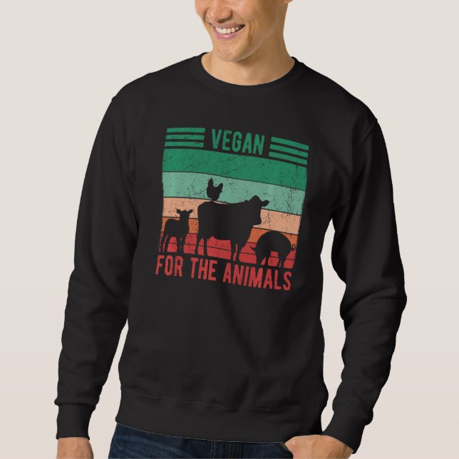 Sweatshirt Vegan Pour Les Animaux (Devant)