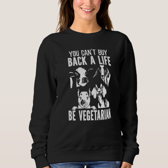 Sweatshirt Vegan Vegetarianism Healthy Vegetarian (Devant)