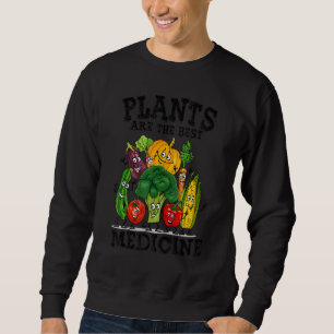 Sweatshirt Vegan Végétarien WFPBD Les plantes sont les meill