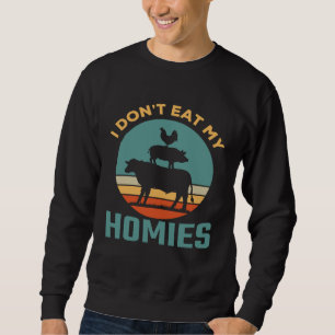 Sweatshirt Végétarien Ne Mangez Pas Mes Copains Herbivore Ali