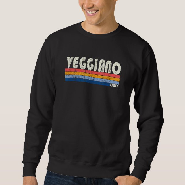 Sweatshirt Veggiano Italy Retro 70s 80s Style (Devant)