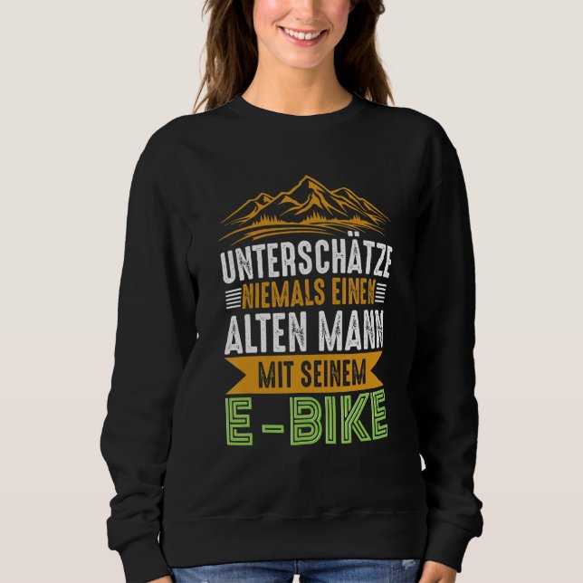 Sweatshirt Vélo E pour homme E Vélo E Vélo E Vélo électrique  (Devant)