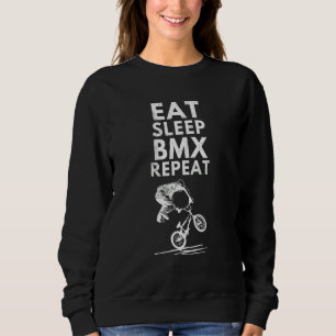 Sweatshirt Vélo Freestyle Rider Mange Sommeil Bmx Répéter Vél